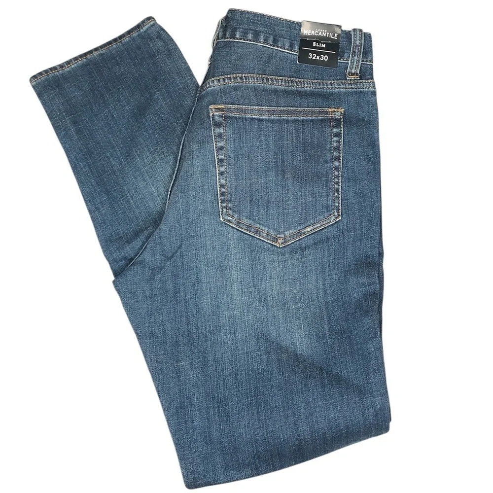 NWT J. Crew Mercantile Flex Slim Distress Jeans Size 32x30